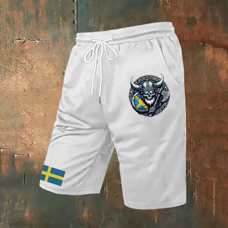 WorldNorse Viking Axe Casual Shorts - White - US/UK/AU52，EU62 (6XL) - image 2