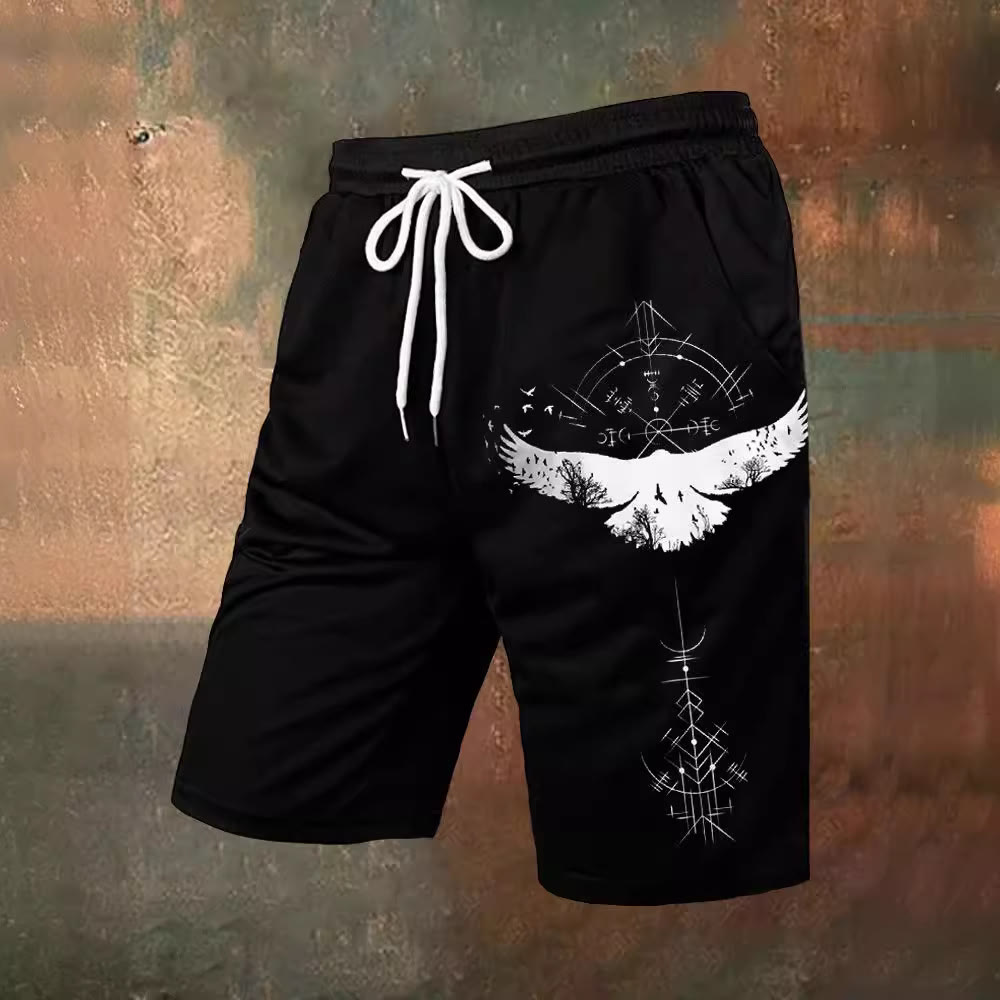 WorldNorse Vegvisir Eagle Casual Shorts - US/UK/AU54，EU64 (7XL) - image 0
