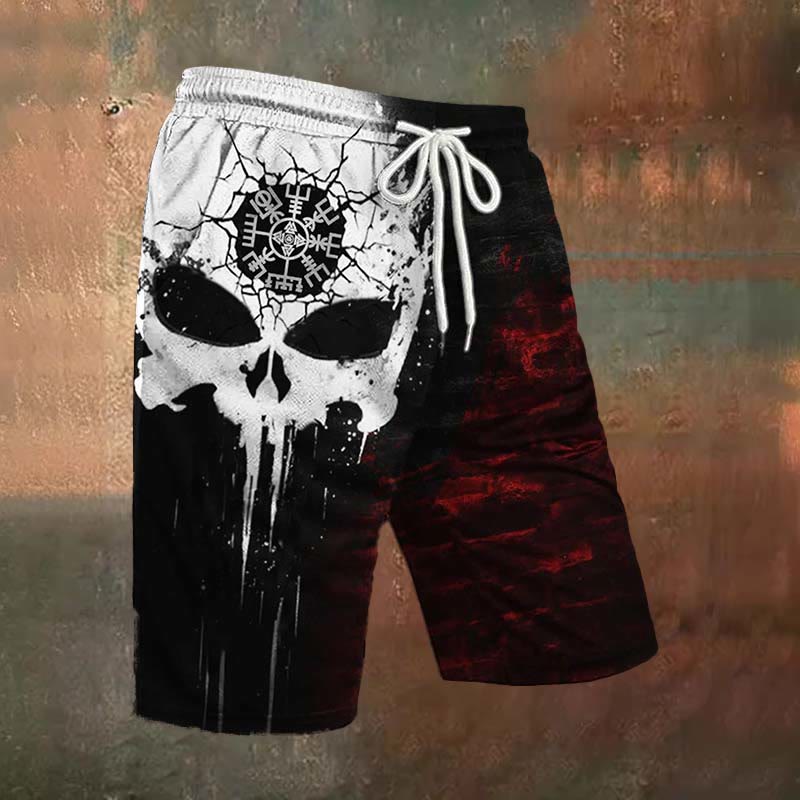 WorldNorse Vegvisir Empty Eyes Casual Shorts - US/UK/AU54，EU64 (7XL) - image 1