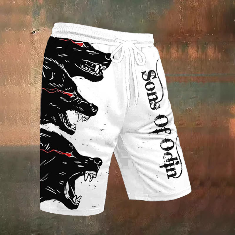 WorldNorse Wolves Son of Ordin Casual Shorts - US/UK/AU54，EU64 (7XL) - image 1