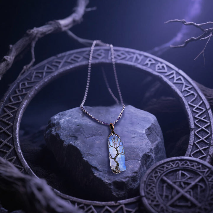 WorldNorse Yggdrasil Entwined Crystal Necklace - image 5