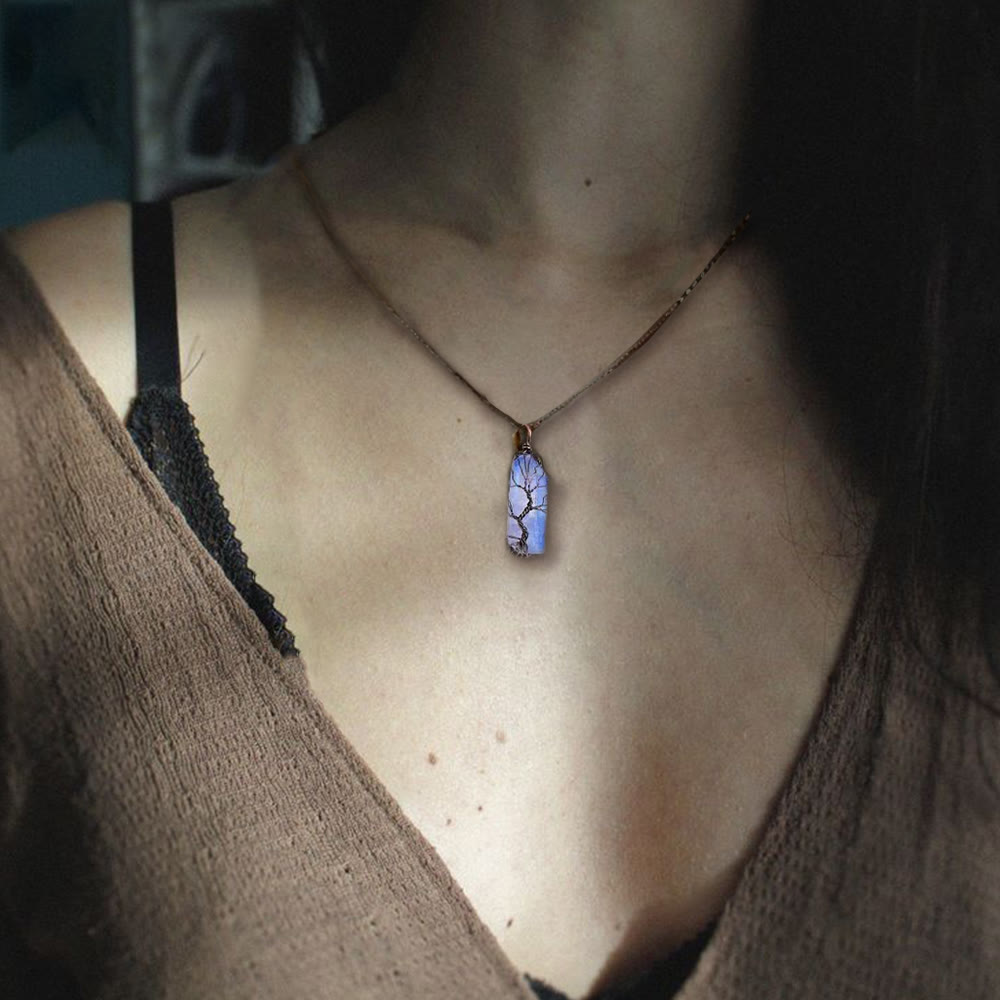 WorldNorse Yggdrasil Entwined Crystal Necklace - image 2