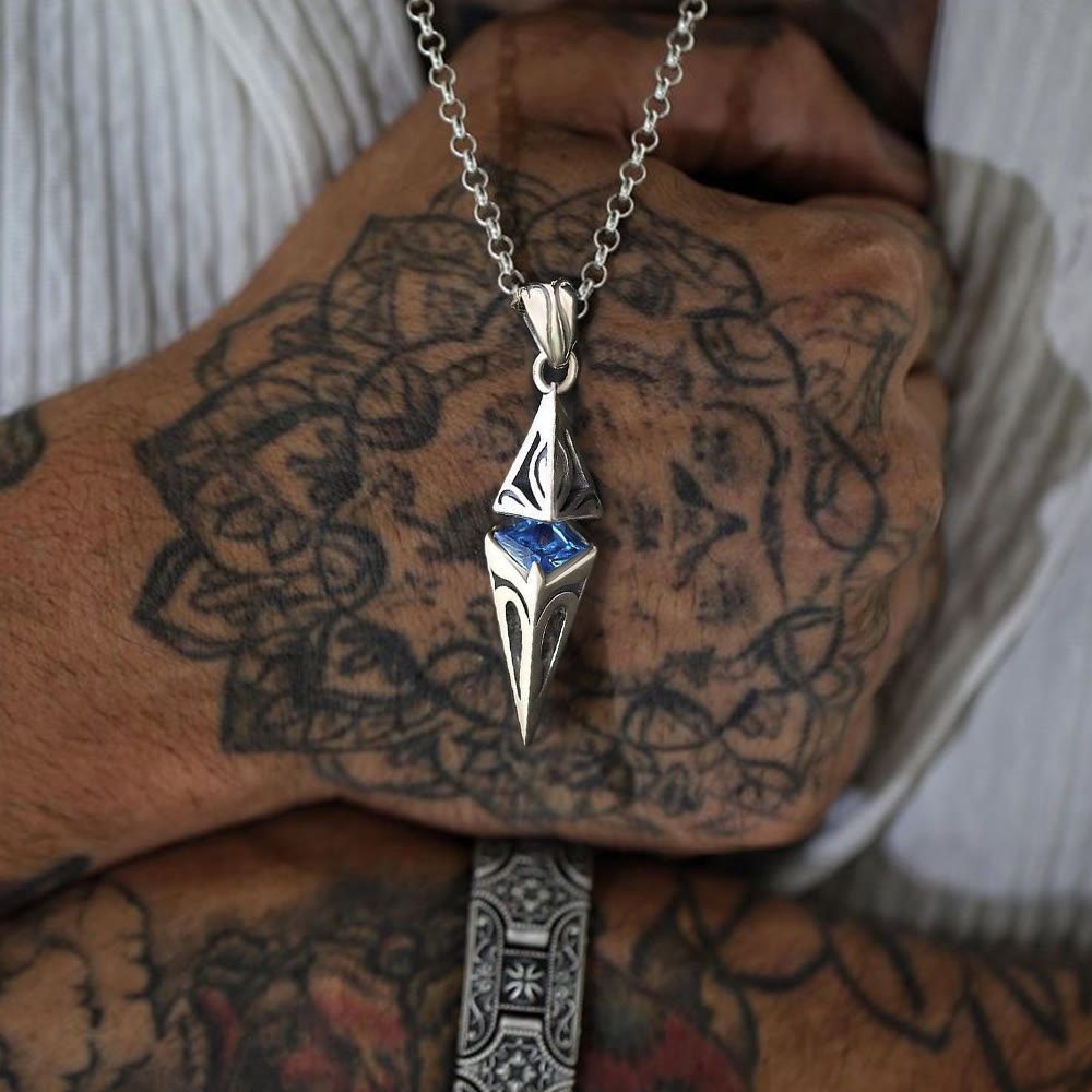 WorldNorse North Star Guidance Sapphire Pendant Necklace - image 5