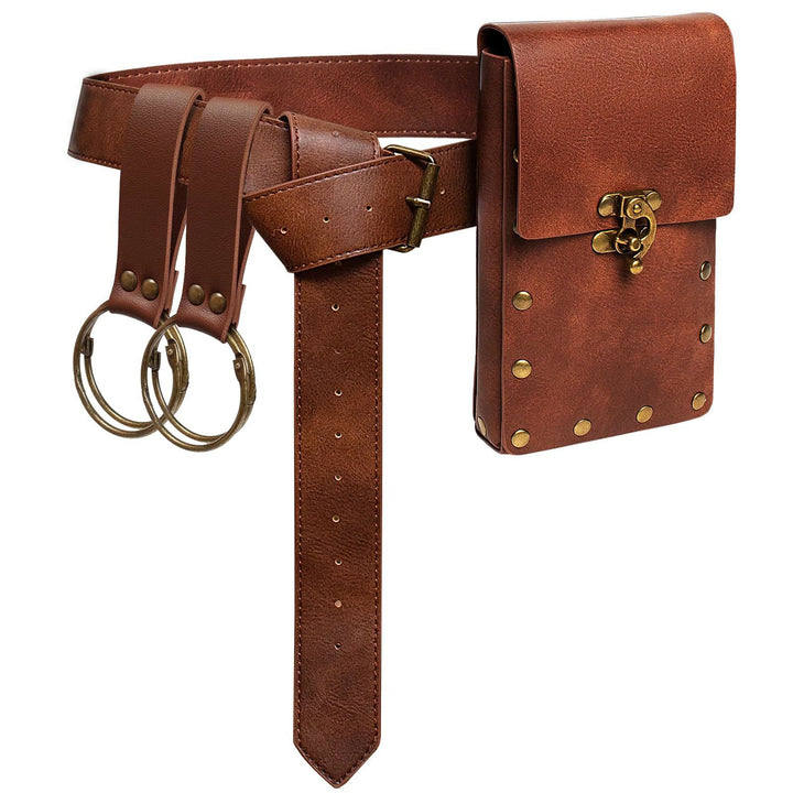 WorldNorse Ren Faire Belt Pouch Waist Bag - Brown - image 0