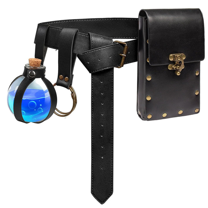 WorldNorse Medieval Belt Pouch Coin Purse Waist Bag - Black - image 5