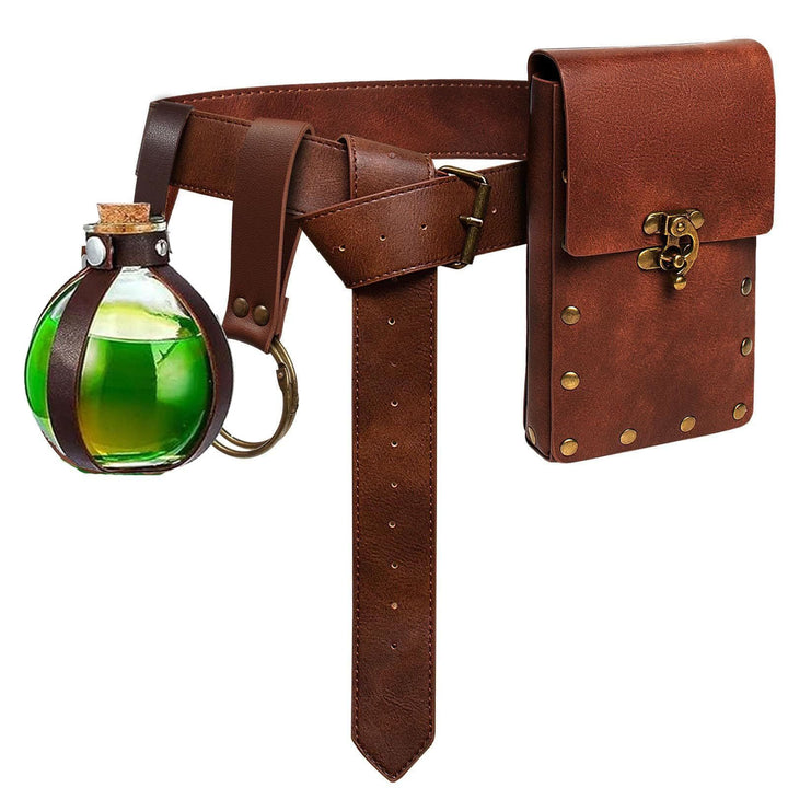 WorldNorse Medieval Belt Pouch Coin Purse Waist Bag - Brown - image 0