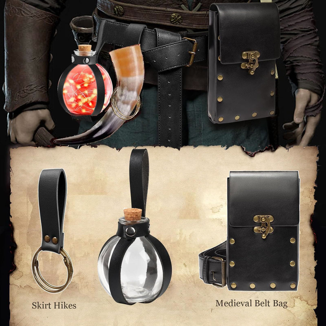 WorldNorse Medieval Belt Pouch Coin Purse Waist Bag - image 9