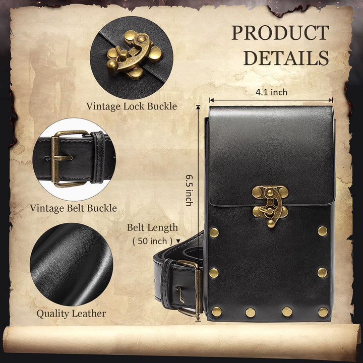 WorldNorse Medieval Belt Pouch Coin Purse Waist Bag - image 10