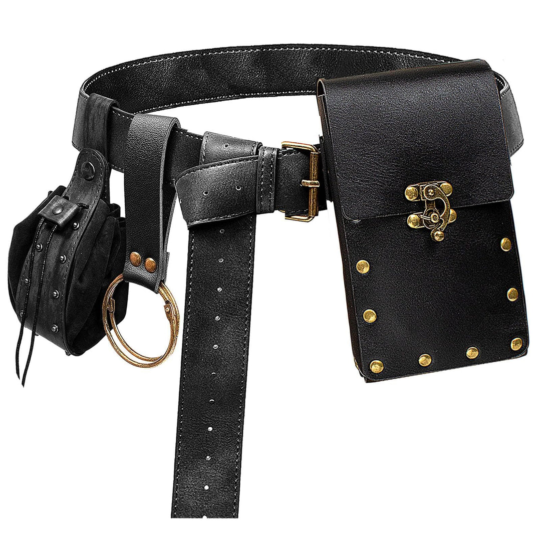 WorldNorse Medieval Accessories Fanny Pack Belt Pouch - Black - image 7