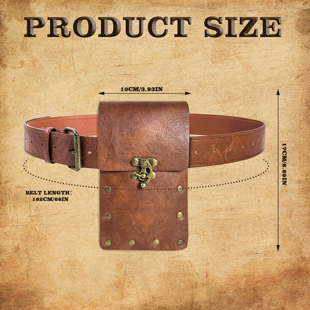 WorldNorse Vintage Fanny Pack Medieval Belt Pouch Bag - image 5