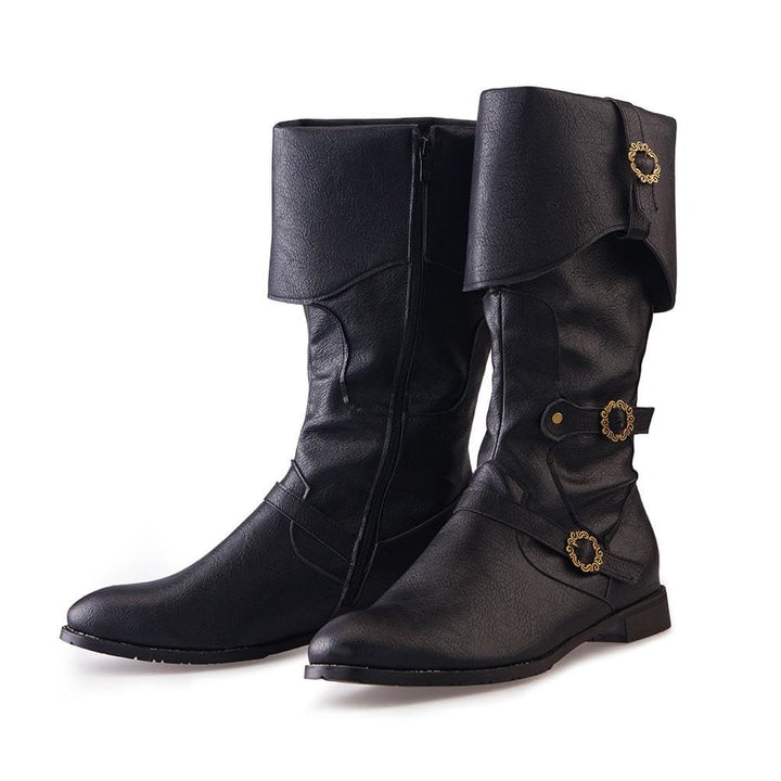 WorldNorse Viking Pirate Warrior Boots - Black - US 13 - image 0