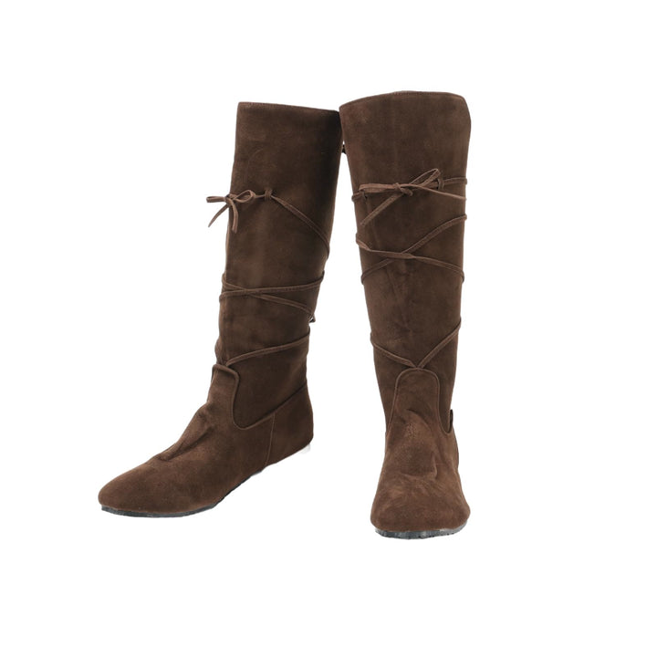 Worldnorse Medieval Leather Lace-up Boots
