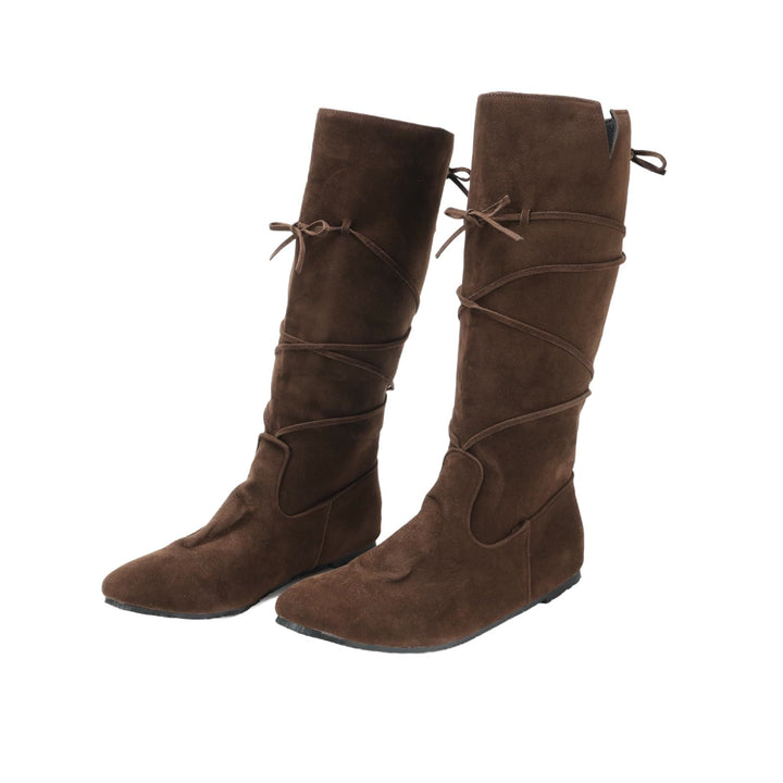 Worldnorse Medieval Leather Lace-up Boots