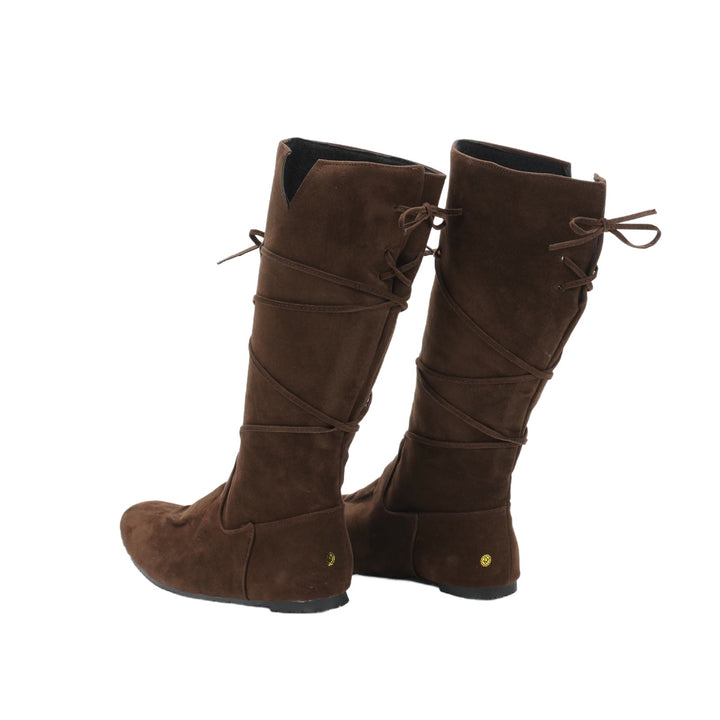 Worldnorse Medieval Leather Lace-up Boots