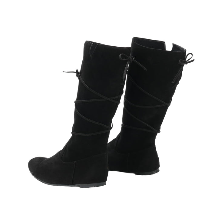 Worldnorse Medieval Leather Lace-up Boots