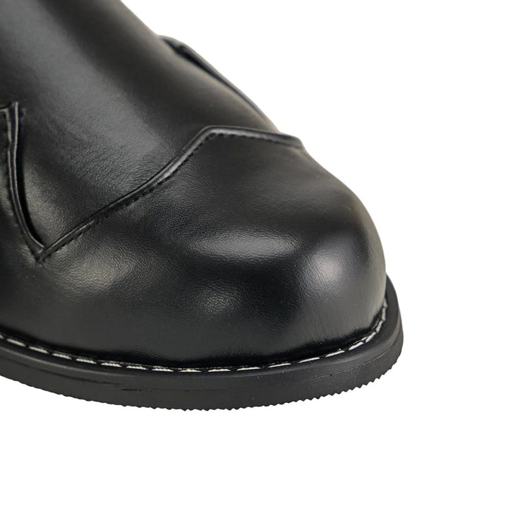 Worldnorse Men's Mid Calf Gothic Flat Jazz Boots