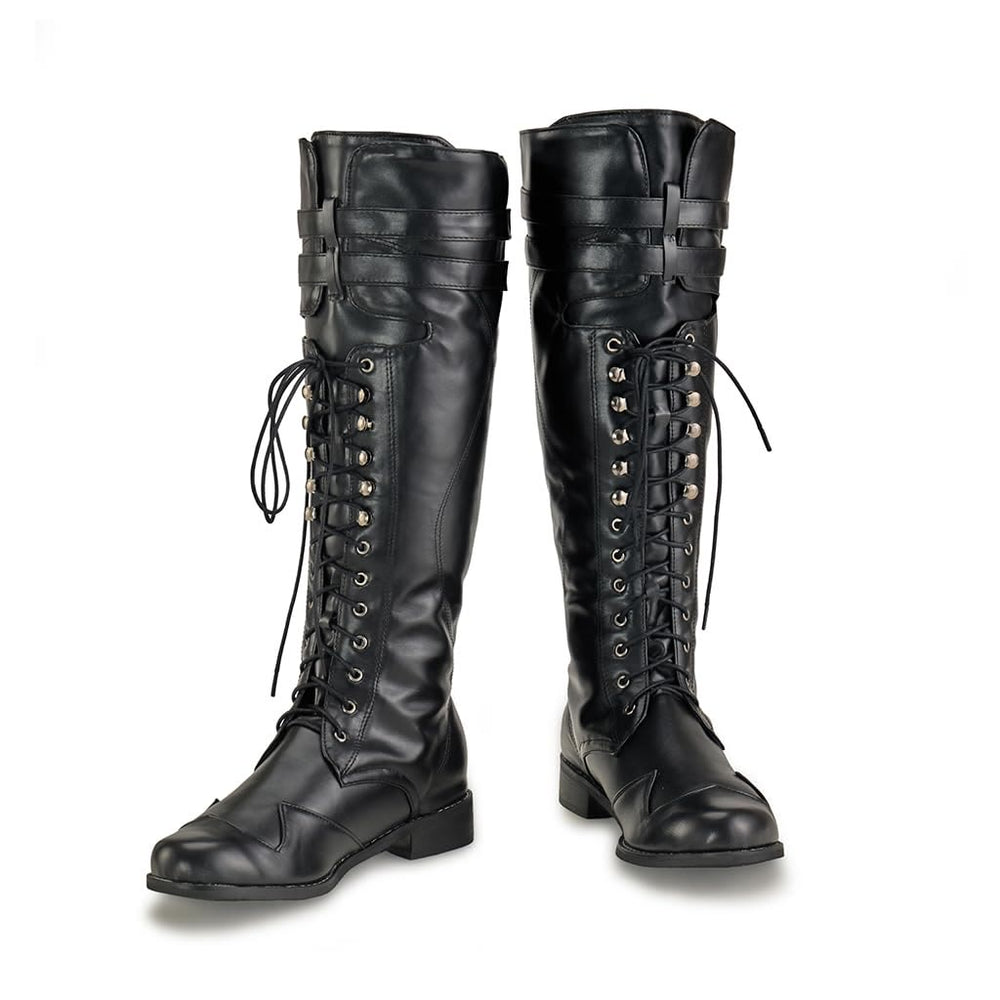 WorldNorse Men's Mid Calf Gothic Flat Jazz Boots - image 1