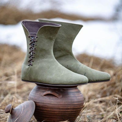 WorldNorse Men's Pointed Toe Lace Up Leather Boots - image 14