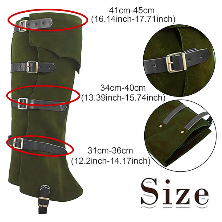 WorldNorse Viking Armor Leg Gaiters Boots Cover - image 8