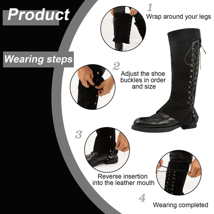 WorldNorse Medieval Tops With Studs Boots Cover - image 7