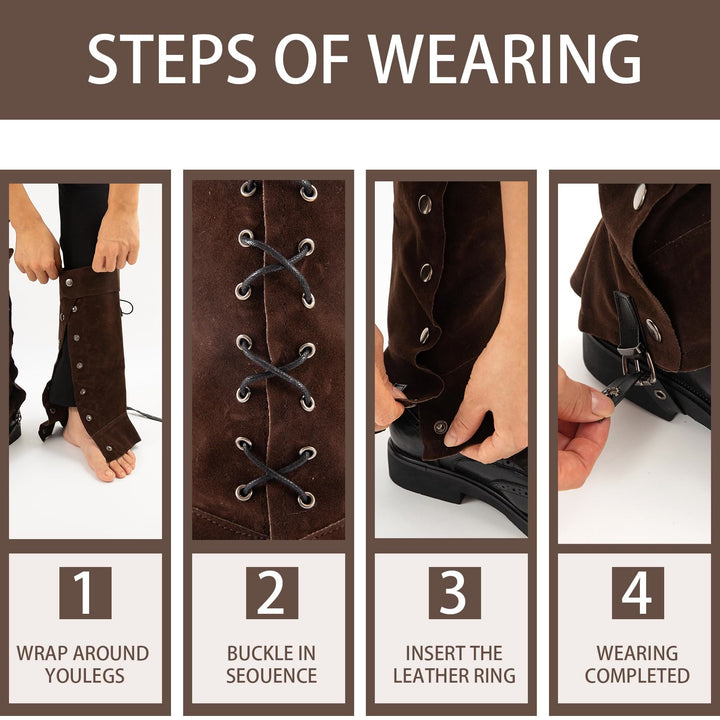 WorldNorse Medieval Tops With Studs Boots Cover - image 3