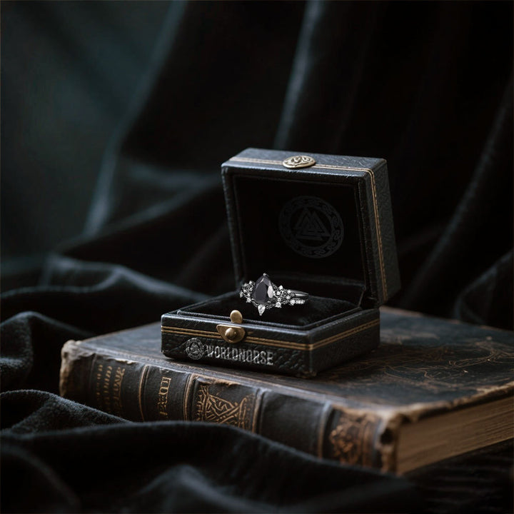 WorldNorse Nordic Floral Alexandrite Ring Set - image 18