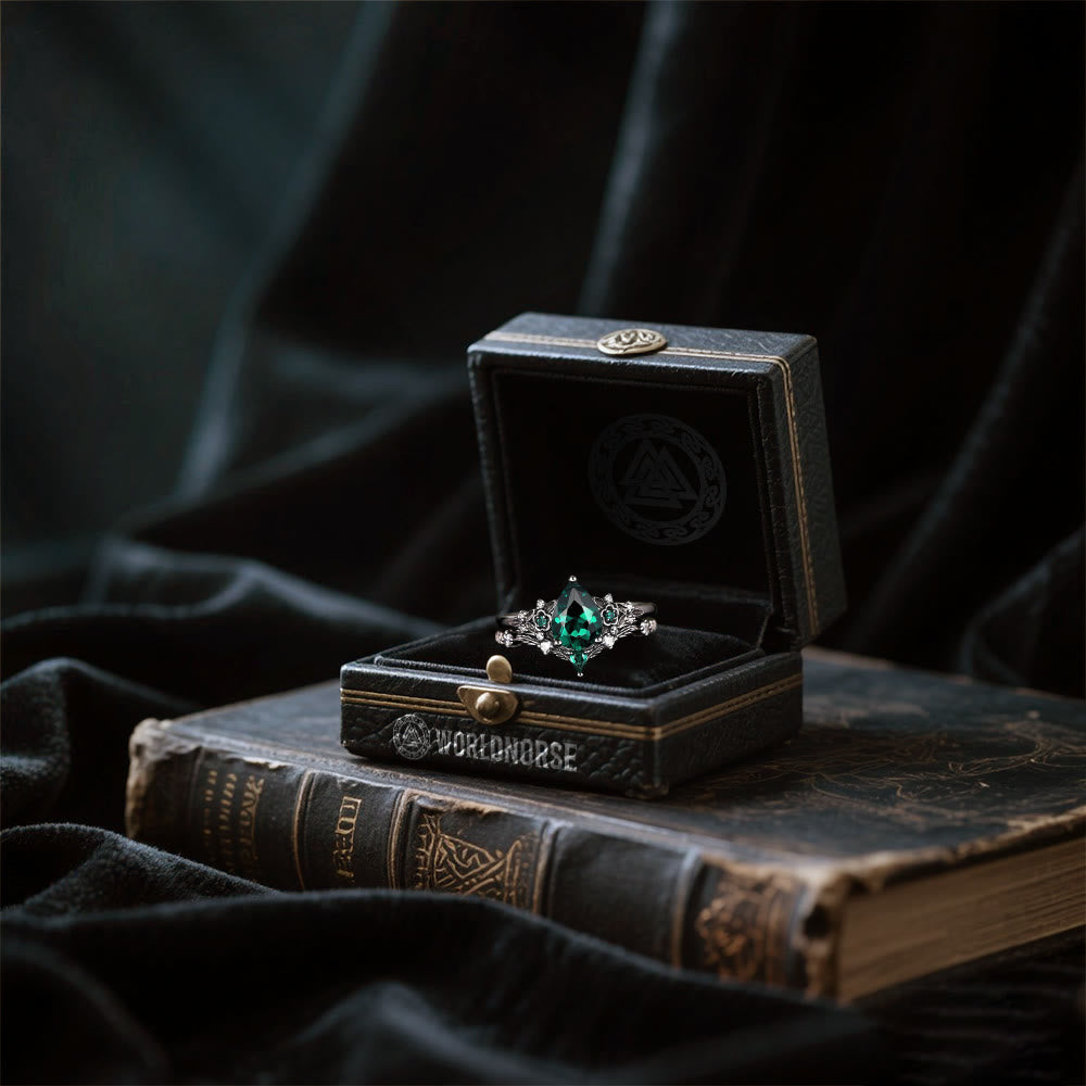 WorldNorse Nordic Floral Alexandrite Ring Set - image 13