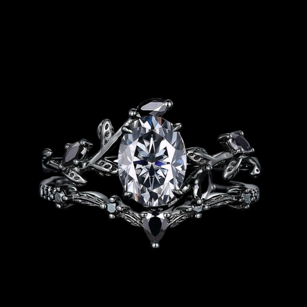 WorldNorse Valkyrie's Radiance Moissanite Ring - AU Size T1/2 (US 10) - image 1