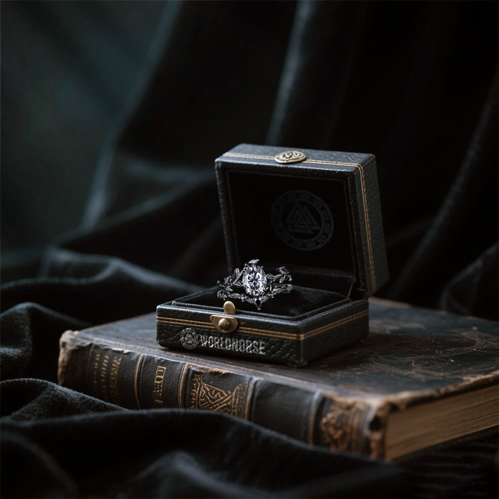 WorldNorse Valkyrie's Radiance Moissanite Ring - image 3