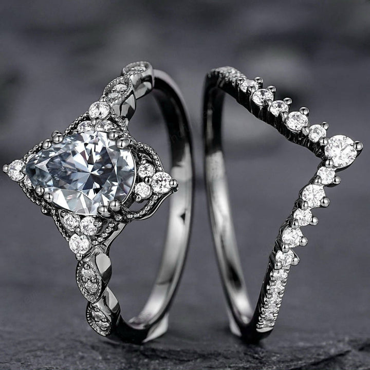 WorldNorse Tear Of Freyja – Queen's Radiant Crown Ring Set - image 7