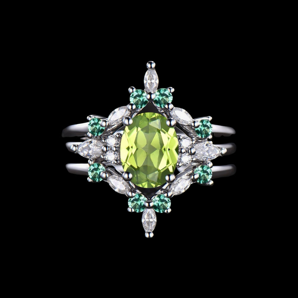 WorldNorse Eir's Grace Healing Crystal Ring - Peridot - AU Size T1/2 (US 10) - image 5