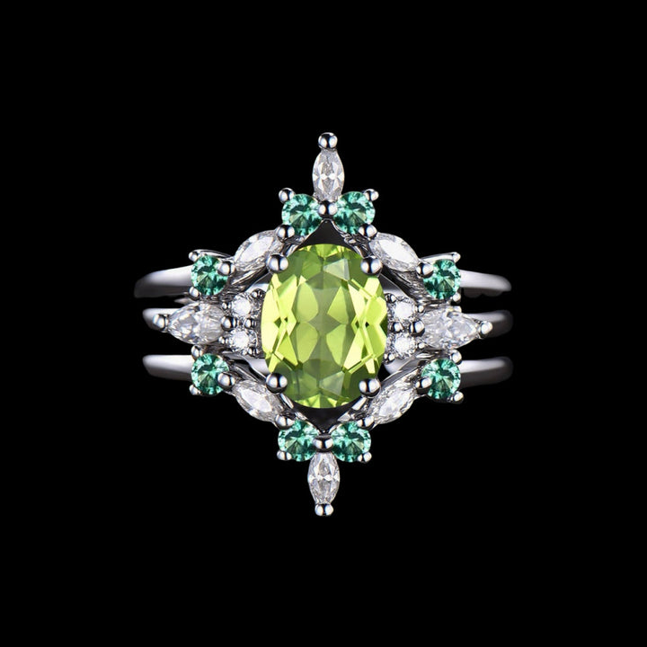 WorldNorse Eir's Grace Healing Crystal Ring - Peridot - AU Size T1/2 (US 10) - image 5