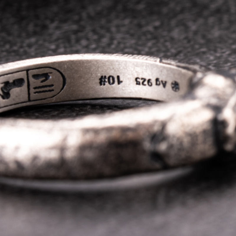 WorldNorse Handcrafted 925 Silver Apophis Serpent Egyptian Totem Ring - image 8