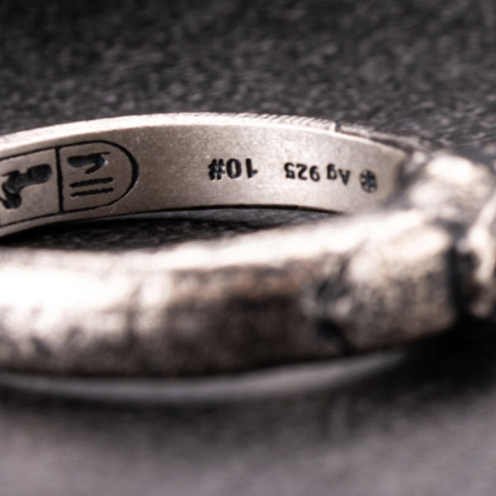 WorldNorse Handcrafted 925 Silver Apophis Serpent Egyptian Totem Ring - image 8