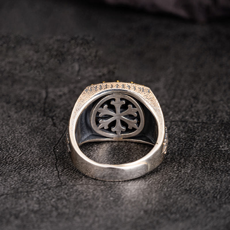 WorldNorse 925 Sterling Silver Celtic Cross Mjolnir Ring - image 2