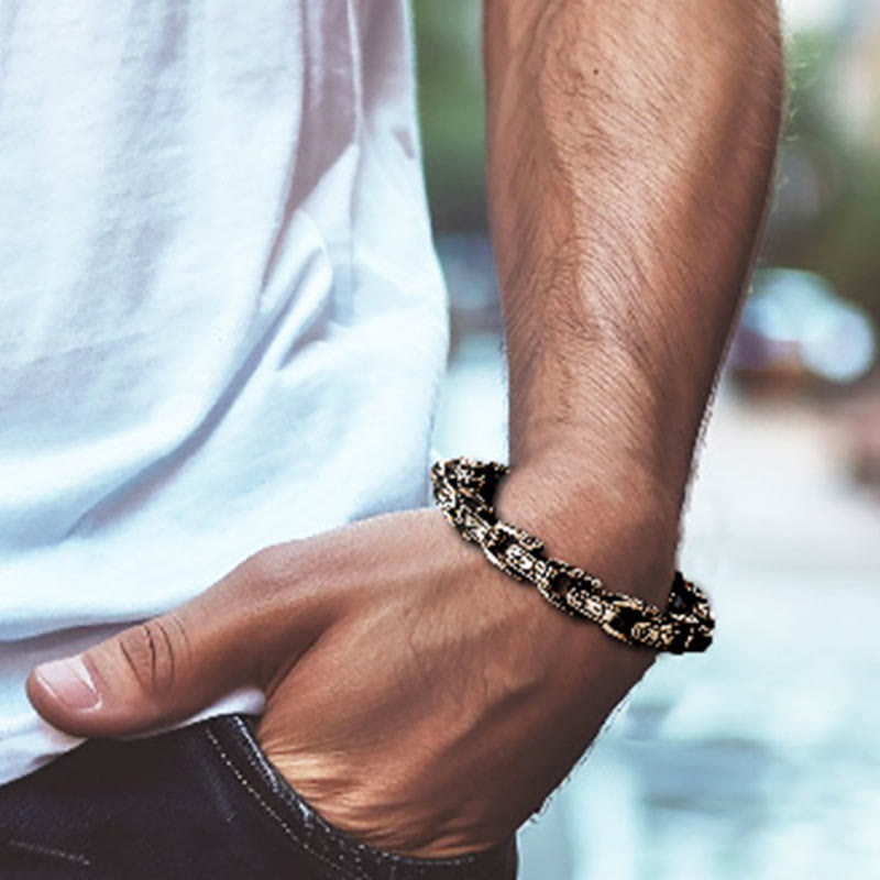 WorldNorse Rune Engraved U Shaped Bracelet - image 6