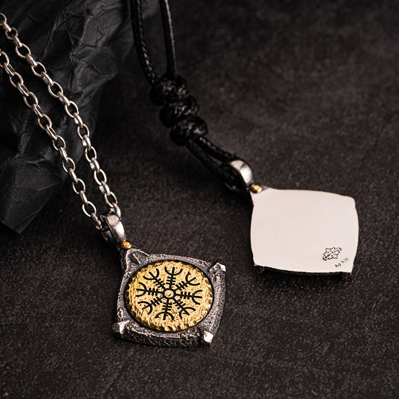 WorldNorse 925 Sterling Silver Helm Of Awe Necklace - image 12