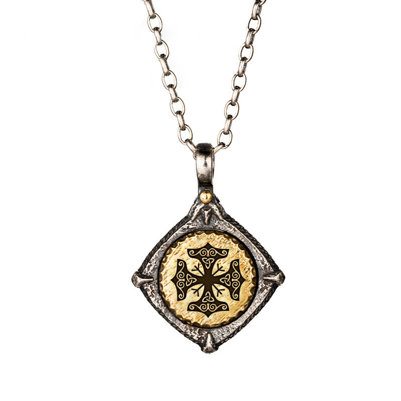 WorldNorse 925 Sterling Silver Helm Of Awe Necklace - Mjolnir#Chain - image 5