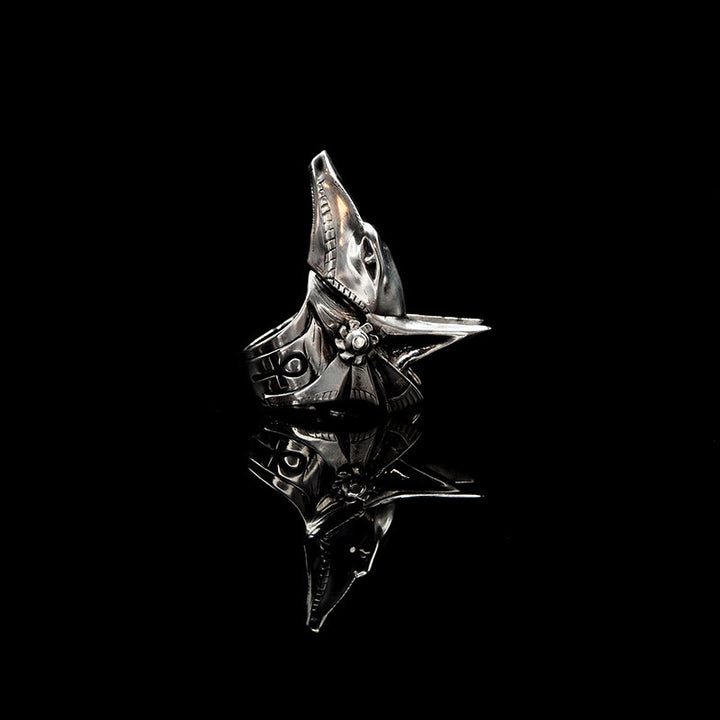 WorldNorse 925 Sterling Silver Anubis Gothic Ring - image 4