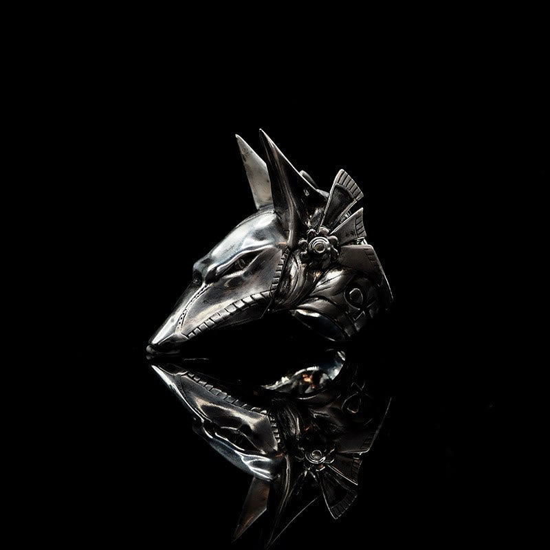WorldNorse 925 Sterling Silver Anubis Gothic Ring - AU Size V1/2 (US 11) - image 1