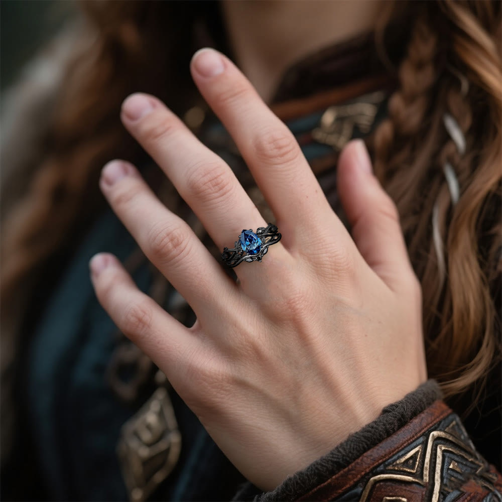 WorldNorse Drop Of Yggdrasil Two Piece Ring Set - image 1