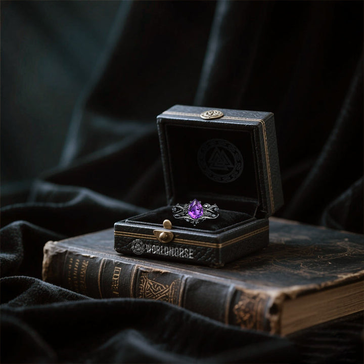 WorldNorse Drop Of Yggdrasil Two Piece Ring Set - image 9