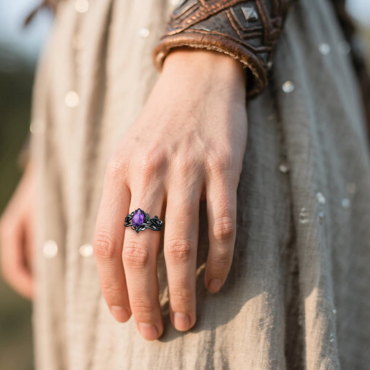 WorldNorse Drop Of Yggdrasil Two Piece Ring Set - image 6