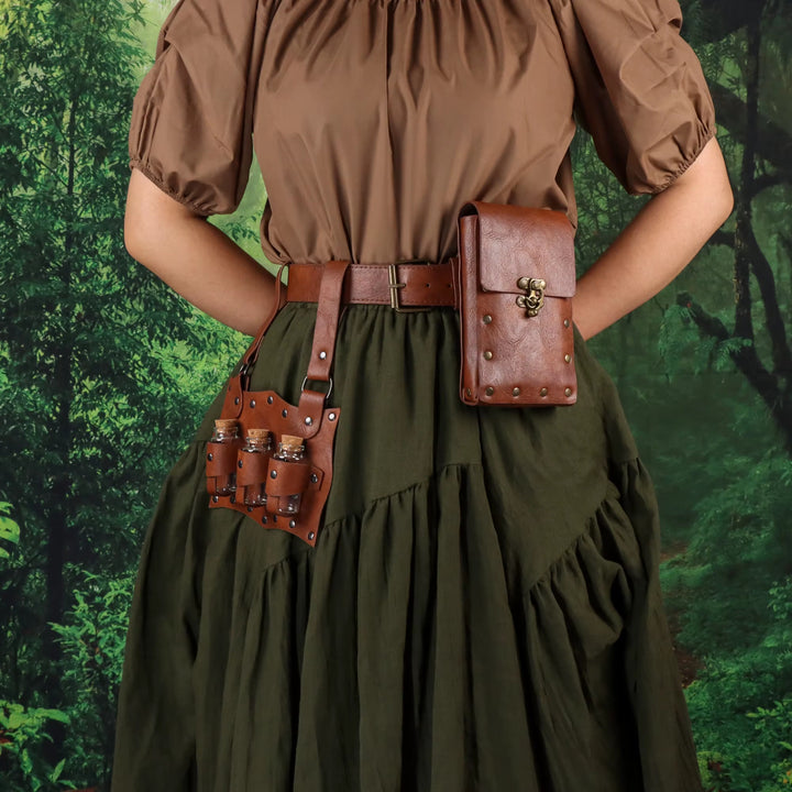 WorldNorse Alchemy Fantasy Potion Belt Pouch Bag - image 1