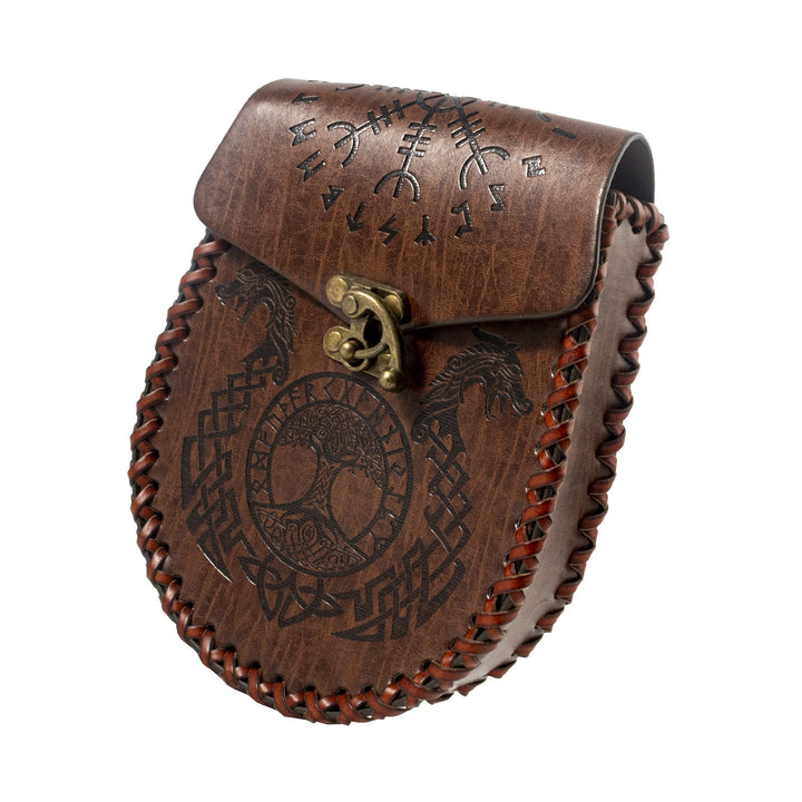 WorldNorse Vintage Coin Purse Dragon Yggdrasil Waist Bag Set - image 3