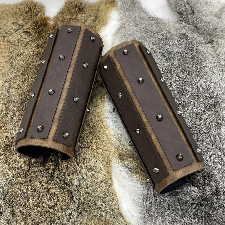 WorldNorse Gothic Rivets Lace Up Arm Bracers - image 4