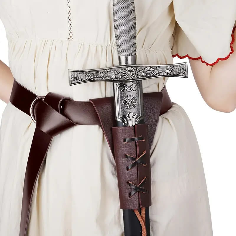 WorldNorse Larp Party Supplies Sword Sheath Belt - Brown - image 0