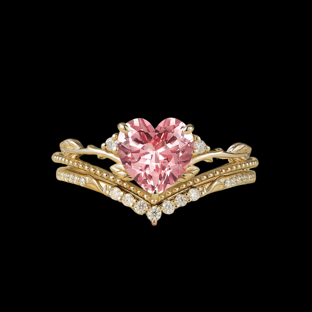 WorldNorse Freya's Heart Leaf Ring - AU Size T1/2 (US 10) - image 0