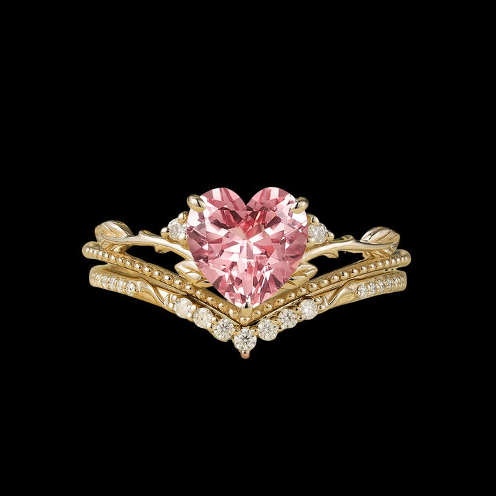 WorldNorse Freya's Heart Leaf Ring - AU Size T1/2 (US 10) - image 0