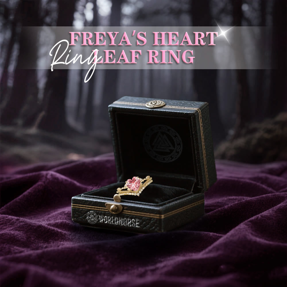 WorldNorse Freya's Heart Leaf Ring - image 2